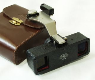 Leitz Stereoly Stereo Attachment With Case