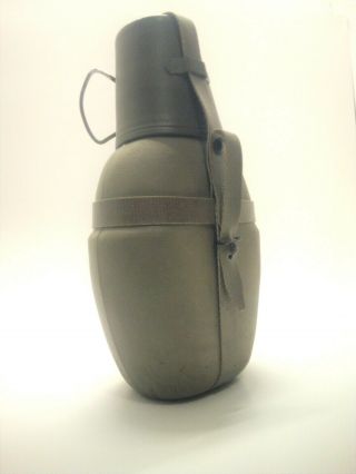 Canteen Hiking Camping Backpacking Thermos Vintage German Military Padded W/cup
