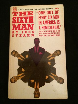 The Sixth Man By Jess Stearn 1962 Gay Interest Paperback
