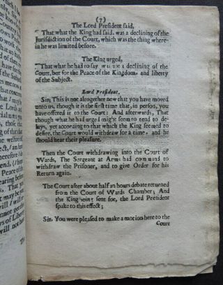 LAST DAY TRYAL CHARLES I 1649 ENGLISH CIVIL WAR Jan 29 LIST REGICIDES Mabbot 8