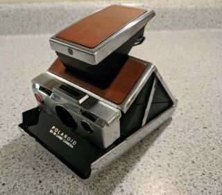 Vintage Polaroid Sx - 70 Land Camera And Leather Case A Classic In