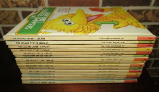 Vtg.  The Sesame Street Library Books 15 Volumes With Jim Henson 