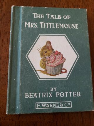 Beatrix Potter The Tale Of Mrs.  Tittlemouse - Book F.  Warne & Co Vintage