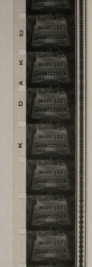 Vintage Movie 16mm Shantytown Feature 1943 Film Drama Adventure 5