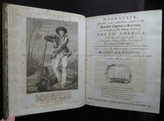 NARRATIVE REVOLTED NEGROES SURINAM GIANA 1796 STEDMAN 2v SLAVERY Plates BLAKE 5