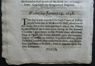 SPEECHES TRYAL CHARLES I 1649 ENGLISH CIVIL WAR Court Proceeding JAN 25 Mabbot 12