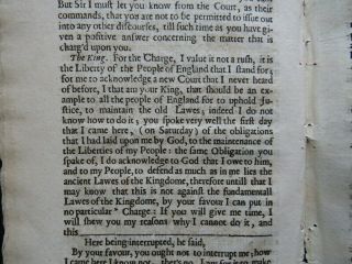 SPEECHES TRYAL CHARLES I 1649 ENGLISH CIVIL WAR Court Proceeding JAN 25 Mabbot 7