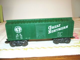 Vintage O Gauge Marx Train G.  N.  34178 Great Northern Railway Box Freight Car Usa