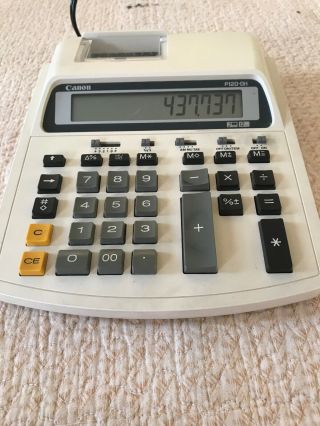 Vintage Canon P120 - Dh Business Printing Calculator & (k