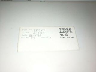Vintage IBM 122 - Key 5 - Terminal Keyboard Clicky Model M 1390572 May 6 1987 2