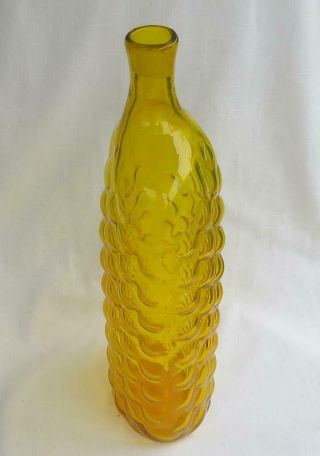 VINTAGE MID CENTURY BLENKO WAYNE HUSTED BUBBLE GLASS DECANTER - NO STOPPER 3