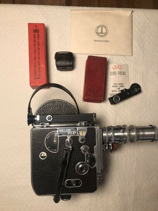 Paillard Bolex H16 16mm Film Camera,  Includes 2 Lenses,  Case,  Accessories 10