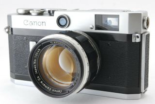 Exc,  Canon P Rangefinder 35mm Film Camera,  Canon Lens 50mm F/1.  4 From Japan