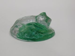 Vintage Australian Hand Made Glass Frog Eamonn Vereker