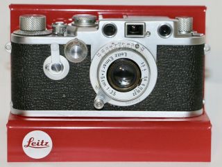 Leica IIIf Red Dial With Self Timer Body,  Leitz Elmar 5cm f3.  5 Red Scale 2