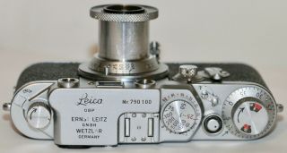 Leica IIIf Red Dial With Self Timer Body,  Leitz Elmar 5cm f3.  5 Red Scale 3