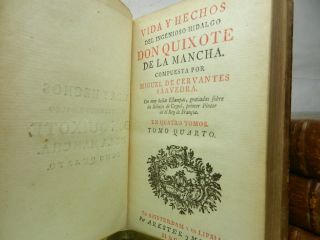 DON QUIXOTE BY MIGUEL DE CERVANTES SAAVEDRA 1755 Spanish Edition,  Illustrated 11