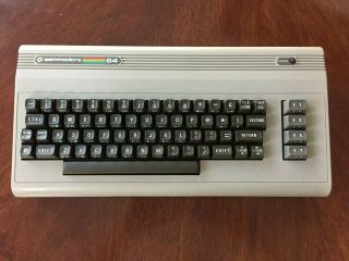 Commodore 64 Computer W/ Box And Inserts - Includes Power Supply - Great