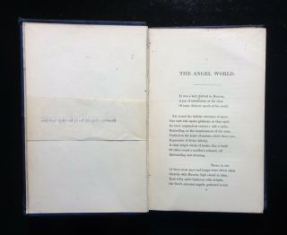 1850 THE ANGEL WORLD And Other Poems by Philip James Bailey,  London,  Festus 4
