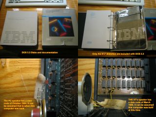 IBM PC and XT 5150 5160 CGA Monitor Keyboard Parts 8088 8087 Software Books 11