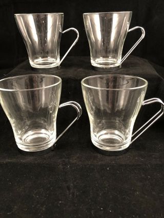 Bormioli Rocco (unmarked) Cappuccino Cups - Set Of 6 Vintage