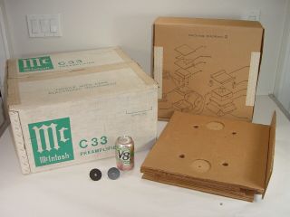 Vintage Mcintosh C33 Preamplifier Factory Packaging Box Boxes Carton