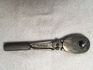 Vintage None Better Britain 1/4” Ratchet With Removable Stud