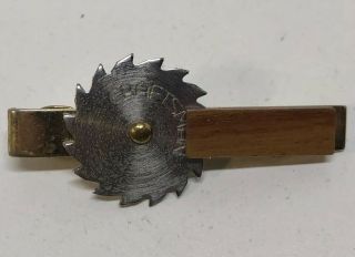 Vintage Tie Clip Clasp Craftsman Round Saw Blade