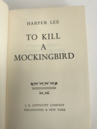 Harper Lee - To Kill A Mockingbrid - First Edition Second Impression 3