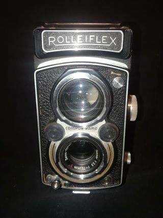Rolleiflex T Camera Germany Zeiss - Opton Tessar 75mm 1:3.  5