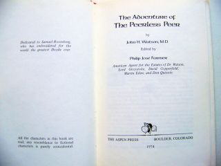 1974 1st Edition THE ADVENTURE OF THE PEERLESS PEER: SHERLOCK HOLMES & TARZAN 5