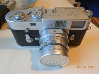 Leica Camera M - 2 With 35mm,  50mm,  135mm Lens Flash Case &
