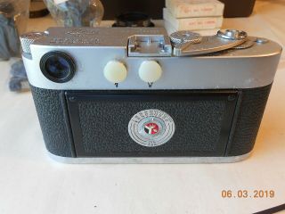 LEICA CAMERA M - 2 WITH 35mm,  50mm,  135mm LENS FLASH CASE & 9