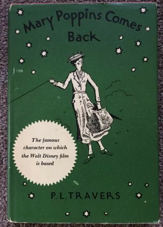 Vintage Mary Poppins Comes Back By P.  L.  Travers 1963 Hardcover Dust Jacket B6
