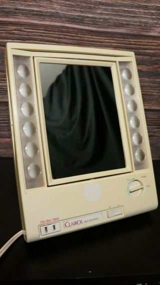 Vintage Clairol 4 Color Settings True To Light Vii Lighted Make Up Mirror Lm - 7