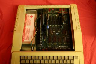 Apple IIE Computer A2S2064 W/ A2M2010 Monitor & A2M0003 Drive RAMWORKS III 6