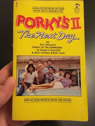 Porky ' s & Porky ' s 2 RARE Movie Tie In Pocket Paperback Books 1st Printing 4