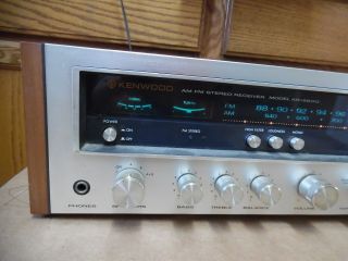 Vtg Kenwood KR - 5600 AM/FM Stereo Receiver Tuner Amplifier As - Is Will Ship 2