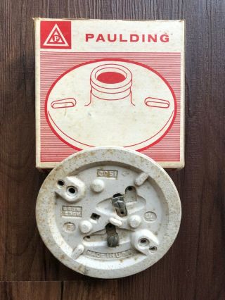 Vintage Paulding Porcelain Ceiling Lampholder Light Sockets - Standard Bulb Size 4
