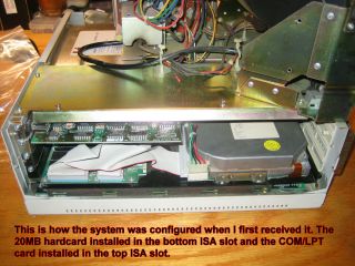 Cordata CS40 IBM XT Computer Tilt - Screen Corona ADP50 Xircom PE3 - 10BT 8088 768KB 4