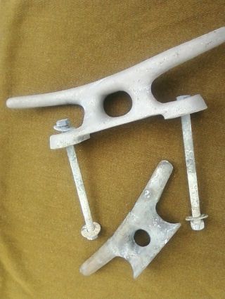 2 Vintage Large Boat Dock Mooring Cleats Sailboat Yacht
