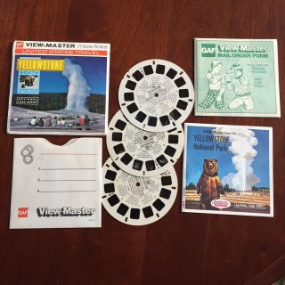 Vintage View - Master 3 - Reel Set Yellowstone Park South Complete Booklet Euc A13