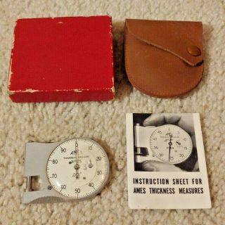 Vintage Bc Ames Waltham Pocket Thickness Gage Measure Tool No.  25.  001 " Caliper