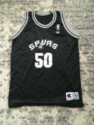 Vtg 90s Nba Basketball San Antonio Spurs David Robinson Jersey Size Xl (18 - 20)