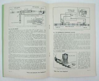 Vintage 1951 Lionel Trains Instructions Stations List and How to Operate Sheets 5