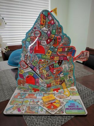 Vintage Milton Bradley Oh What A Mountain Board Game 100 Complete