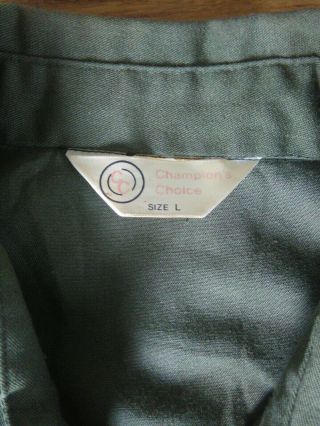 Vintage Vietnam US Army Green Shirt Uniform Jacket Governors Twenty Badge size L 3
