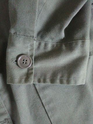 Vintage Vietnam US Army Green Shirt Uniform Jacket Governors Twenty Badge size L 6