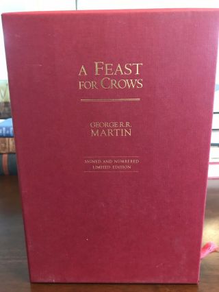A Feast For Crows George RR Martin Signed & Numbered Limited Edition 10 Of 1000 2