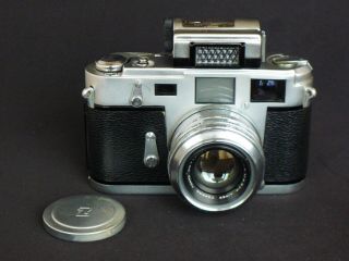Aires Iiic Rangefinder Camera With 45mm F/2.  4lens,  Meter,  Rare